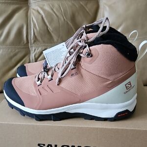 Nwt Salomon Outsnap Cswp Womens Winter Boot  10 Waterproof Hiker